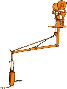 Machine for cleaning silos