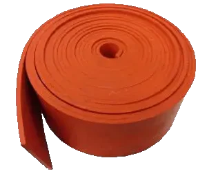 Natural rubber skirting used for sealing conveyor belts and preventing material spillage in industrial applications.
