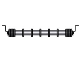 Douglas rubber disc return idler