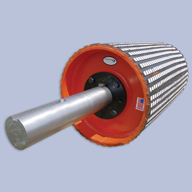 Ceramic pulley lagging