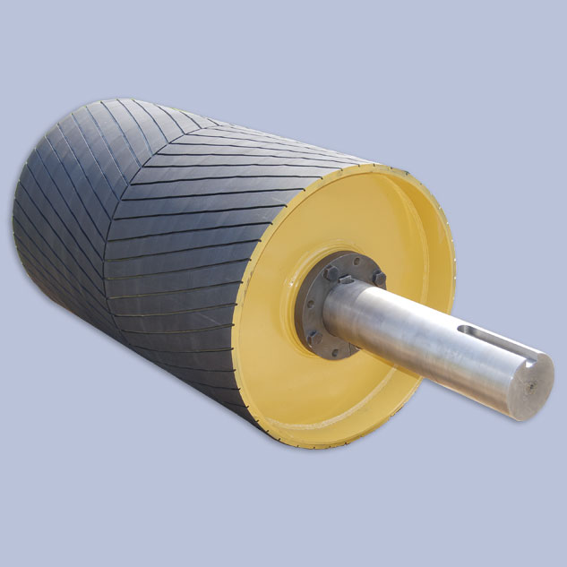 Vulcanized rubber pulley lagging