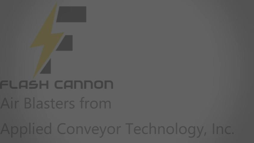 Flash Cannon demonstration video showcasing high-powered air cannon for material handling applications.